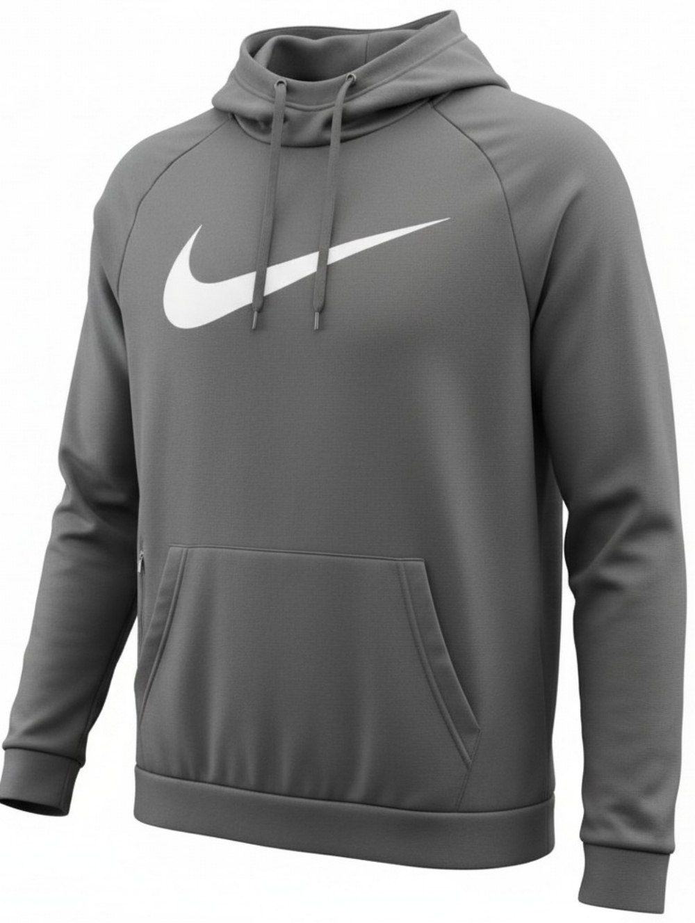 Nike Therma-Fit Hoodie Pullover Sweatshirt Men’s Large Black Swoosh Pocket  NWOT